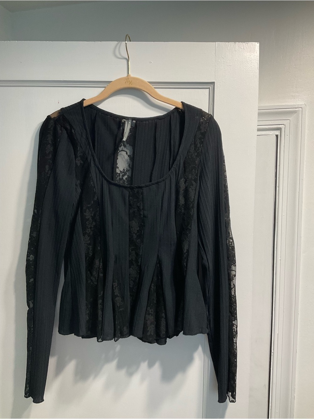 Anthropologie black Lace Blouse
